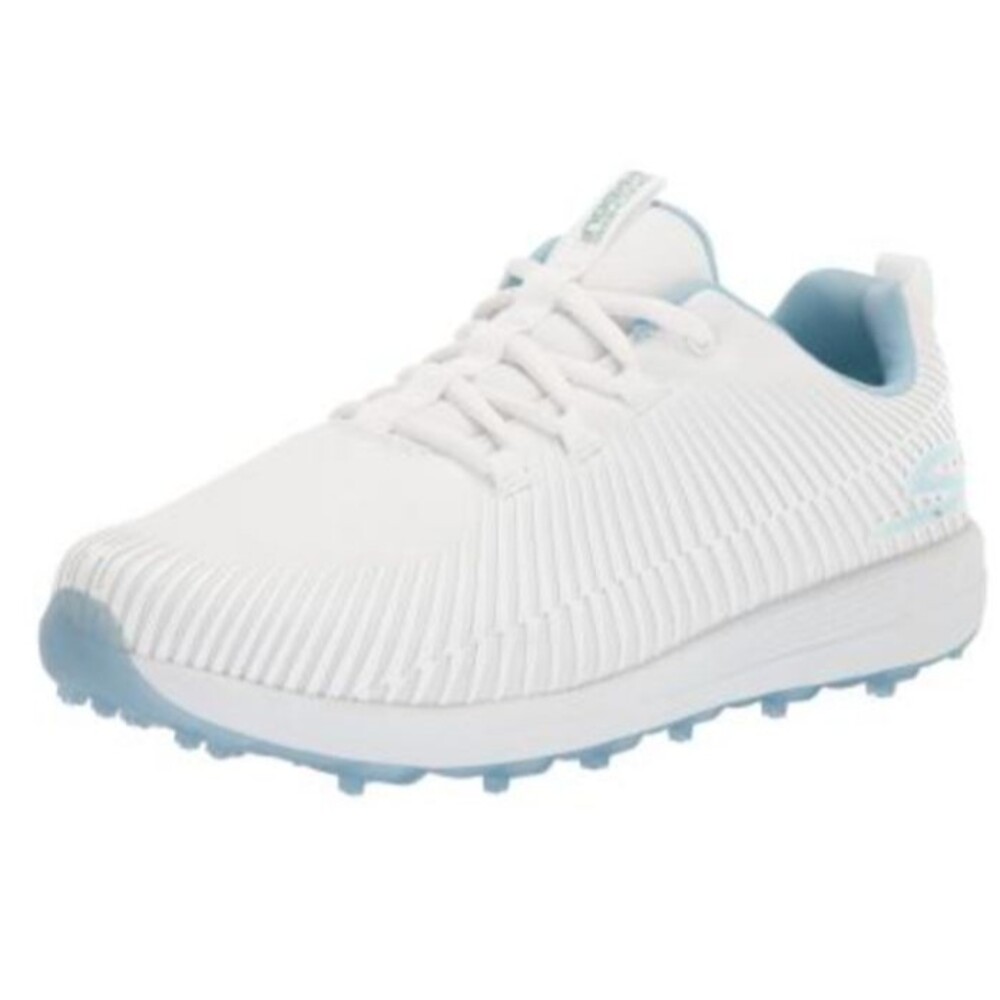 NEW Womens Skechers Go Golf Max Swing Golf Shoes 123021 Sz 6 Wide White Blue